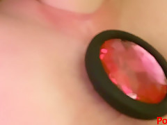Karuna Satori Butt Plug And Pussy Close Up