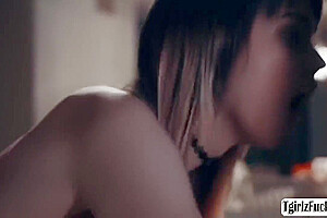 Kate Zoha And Chris Damned - A Skinny Small Tits Tbabe Takes Bigcock