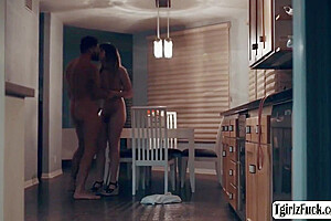 Kate Zoha And Chris Damned - A Skinny Small Tits Tbabe Takes Bigcock
