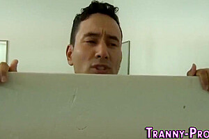 Kinky Tgirl Gets Railed And Sucks