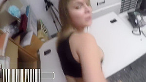 Kinky babes gets screwed by security guy