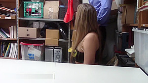 Kinky babes gets screwed by security guy