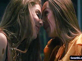 Kisses And Dives Her Head Between - Abigail Mac And Lena Paul