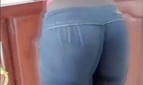 Kitchen blowjob