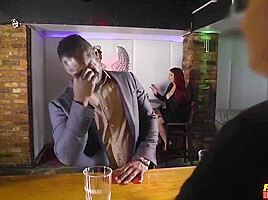 Kristof Cale, Antonio Black And Johnny Castle In Busty Blonde Gives A To Two Men At A Pub