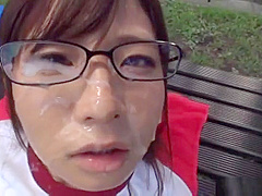 Kumakura Shouko enjoys a wild outdoor gangbang