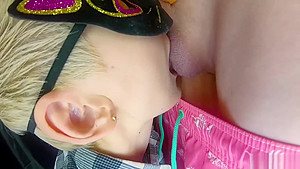 LICKING BALLS and SLOW MO CUM - KJVideo