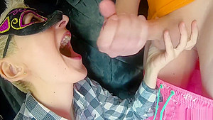 LICKING BALLS and SLOW MO CUM - KJVideo