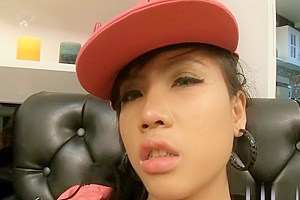 Ladyboy teen 18+ cutie from Thailand dancing and masturbating
