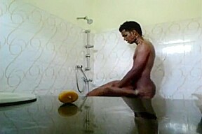 Lankan girl having hardcore sex after shower and huge cum shot facial