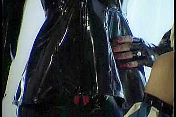 Latex loving lesbians video with sexy pony girl fetish