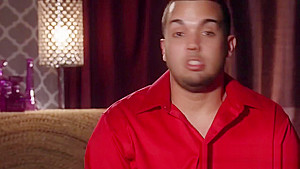 Latin couple has hot sex in the shower before heading to the red room