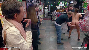 Latina Anal Gang Banged In Public Shop