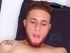 Latino Quick Stroking In Shower