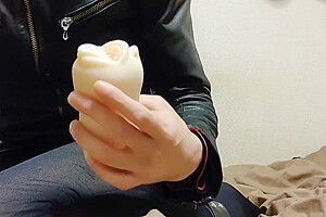 Leather Female Masturbation Blowjob Ejaculation Skirt Crossdresser Femboy Dildo Footjob Japanese
