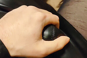 Leather Female Masturbation Blowjob Ejaculation Skirt Crossdresser Femboy Dildo Footjob Japanese