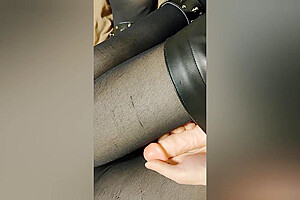 Leather Female Masturbation Blowjob Ejaculation Skirt Crossdresser Femboy Dildo Footjob Japanese