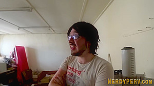Leeds nerds get cocks gobbled by slut