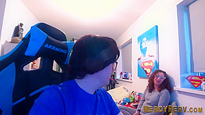 Leeds nerds get cocks gobbled by slut