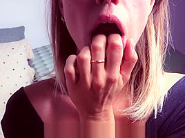 Lele, the college dream girl sucks a lolly and makes you cum JOI countdown
