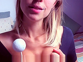 Lele, the college dream girl sucks a lolly and makes you cum JOI countdown