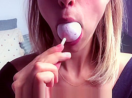 Lele, the college dream girl sucks a lolly and makes you cum JOI countdown