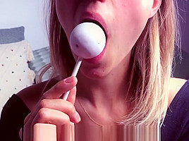 Lele, the college dream girl sucks a lolly and makes you cum JOI countdown