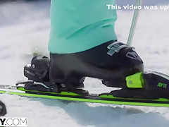 Li Ya In Anal-crazy Ski Instructor Her Skills