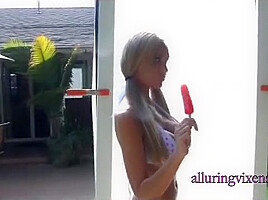 Licking a popsicle - Alluringvixens