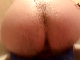 Little Blue Chair - Young Girl Shaves Old Hairy Ass