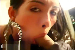 Long Legged TGirl Sucks a Nice Cock