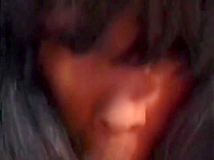 Long-haired Black Babe With Teardrop Tits Bends Over For Doggy-style Reaming