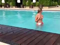 Lost her top 