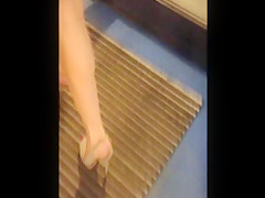 M, upskirt stairs 01