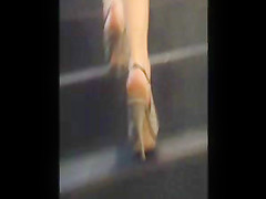 M, upskirt stairs 01