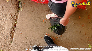 MAMACITAZ - Hot Tattooed Latina Picked Up From The Market Gets Fucked Hard and Deep!