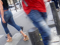 MILF, Big Booty In High Heels Wedges