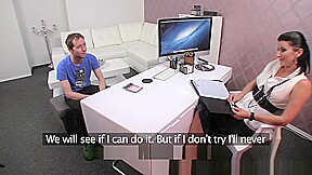 MILF left unsatisfied with casting and wants camerman's cum
