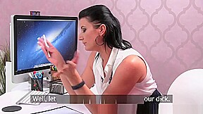 MILF left unsatisfied with casting and wants camerman's cum