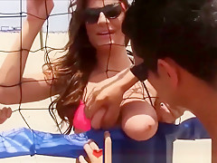 Madcap teens 18+ Beach Volleyball Pool Group Sex Party