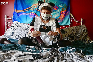 Maid For Horsecock Making A Cum Back