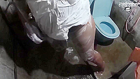 Malathi Akka Sucks And Washes A Dick In Bathroom