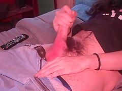 Male Solo Cum Eating 2 ( Left Angle )