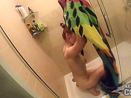 Margarita Banging Big Black Dildo In Shower Wet And Stuffed To The Brim
