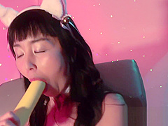 Marica Hase gets a gift box of sex toys to use!