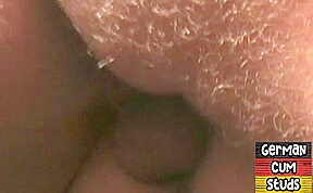 Masked German bottom fucked in amateur sling orgy till cum