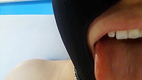 Masked cutie fucks and sucks