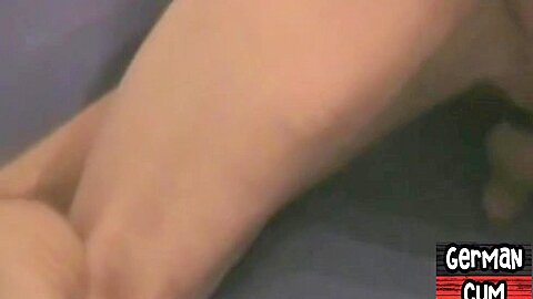 Masked gay from Germany fucked in homemade bareback orgy