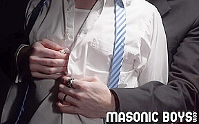 MasonicBoys - Beautiful young man bred by tall priest on temple altar