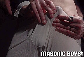 MasonicBoys - Beautiful young man bred by tall priest on temple altar